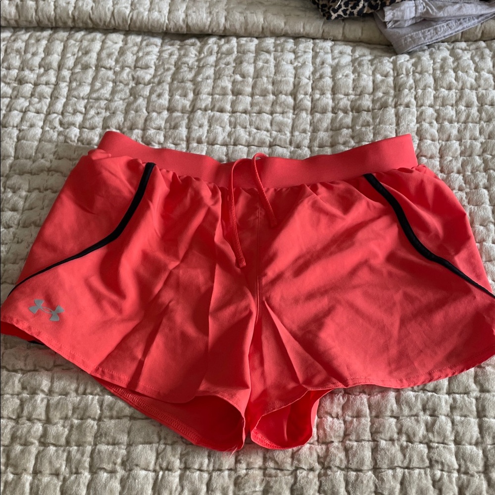 Under Armour Women's Bright Coral Athletic Shorts